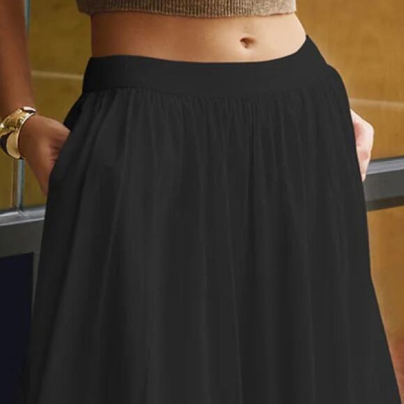 NWT LUXURY minimalist lovers COMMENSE full maxi skirt black S - Picture 3 of 8